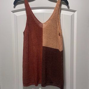 Fall Autumn Sweater No Sleeve Top Shirt Small